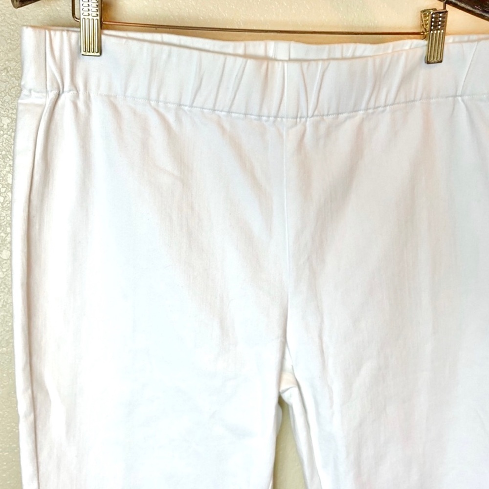 Soft Surroundings White Stretch Ankle Skinny Pull Up Pants NWOT - Picture 3 of 8